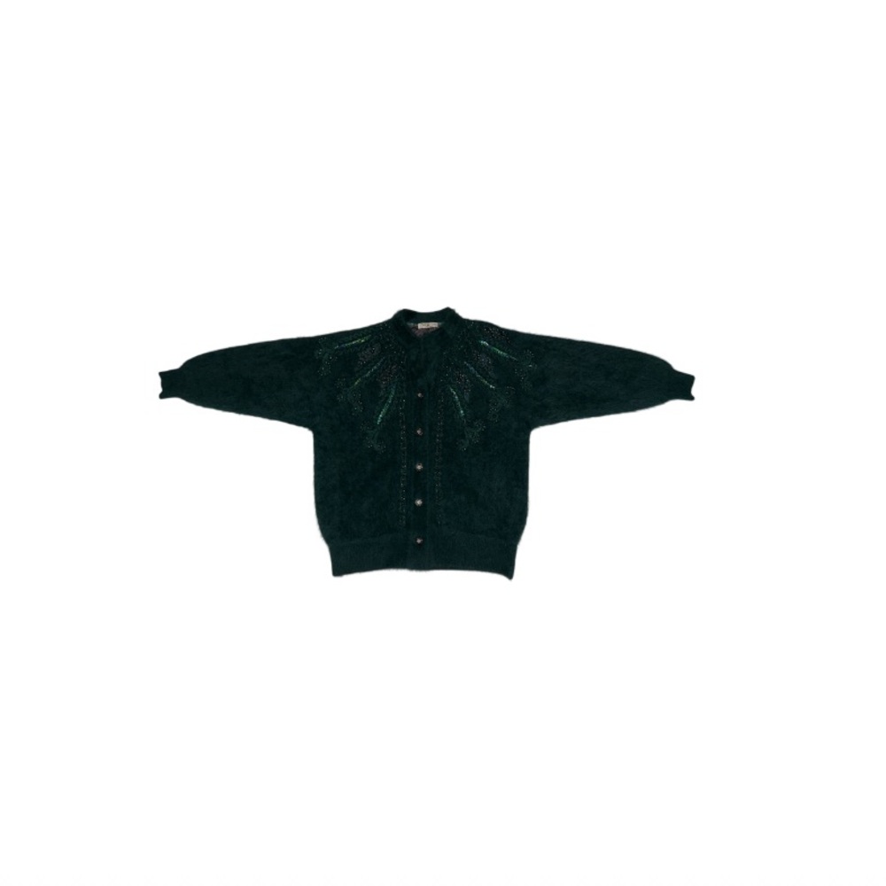 Daehoanq Vintage Green Angora Sweater - Women’s Size Medium